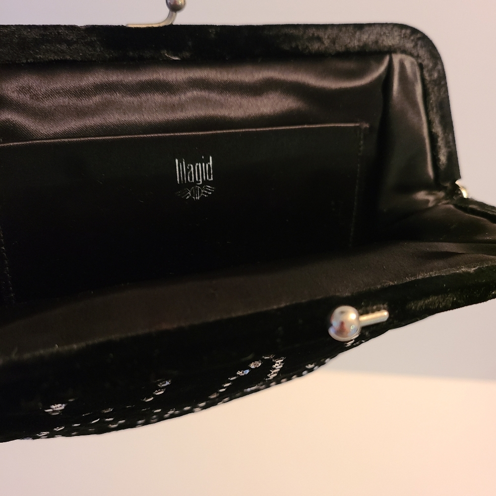 Magid Velvet Kiss-Lock purse Rhinestones - Picture 4 of 6